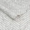 Contour Wallpaper Marble Chevron Tile White 520mm 2 Contour Wallpaper Marble Chevron Tile White 520mm -Wall Decoration Store 6953863 0