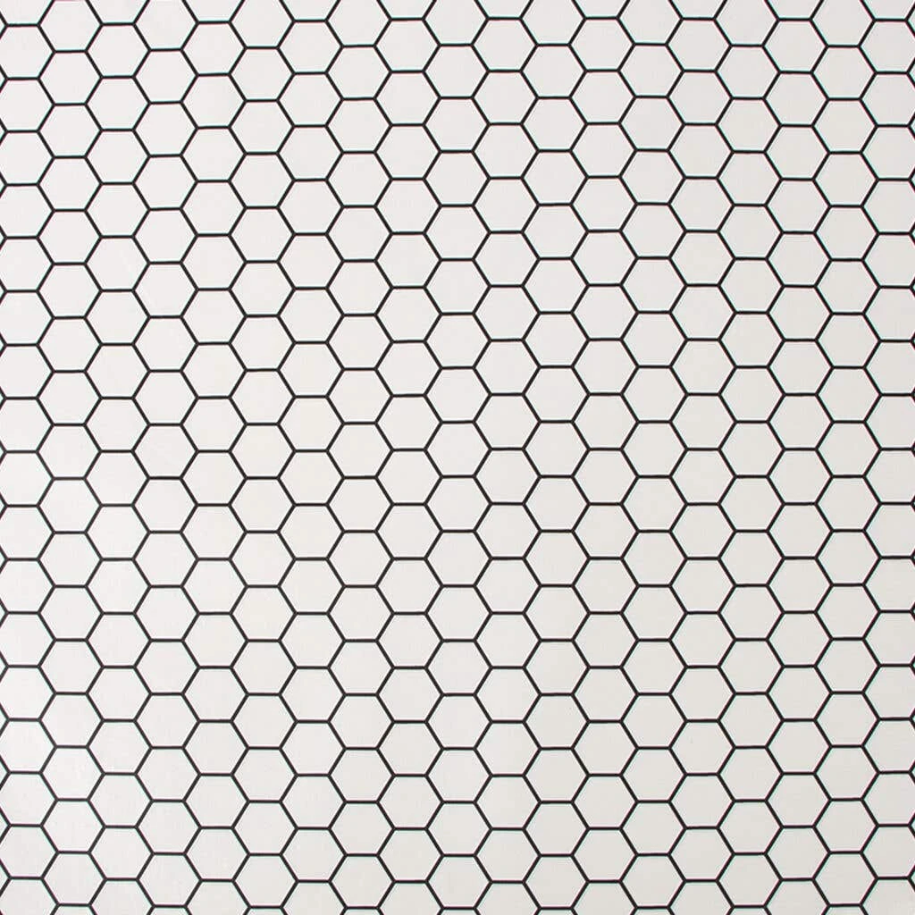 Contour Wallpaper Hexagon Lattice White 520mm 4 Contour Wallpaper Hexagon Lattice White 520mm - Image 2