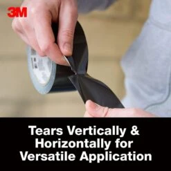 3M Black Duct Tape 48mm X 50.2m -Wall Decoration Store 7057813 2 3