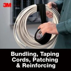 3M Black Duct Tape 48mm X 50.2m -Wall Decoration Store 7057813 3 3