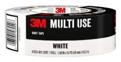 3M Duct Tape Cloth Multi Use White 48mm X 50m