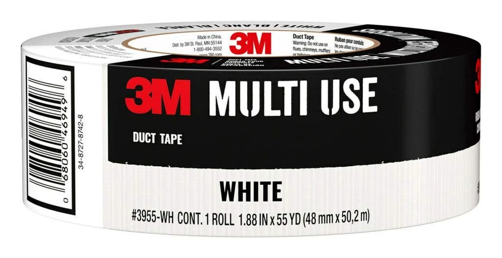 3M Duct Tape Cloth Multi Use White 48mm X 50m 3 3M Duct Tape Cloth Multi Use White 48mm X 50m