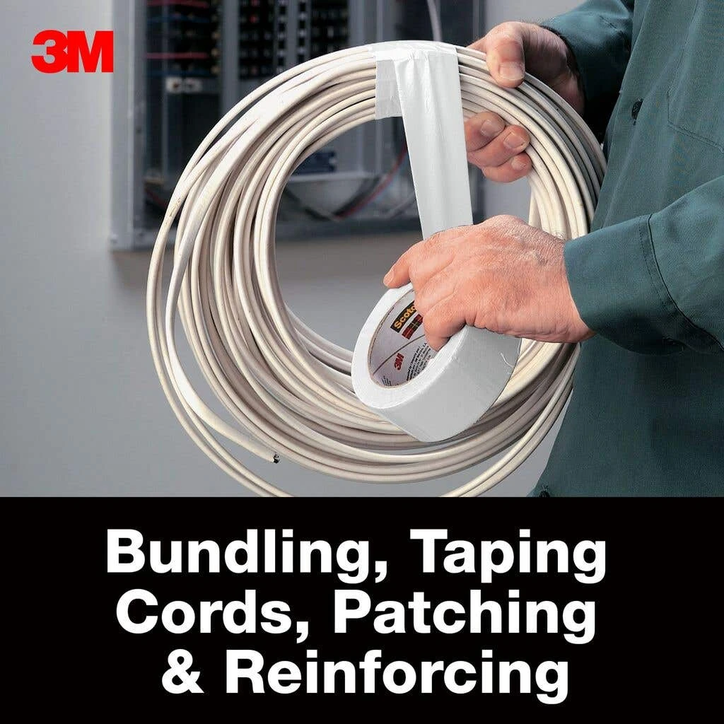 3M Duct Tape Cloth Multi Use White 48mm X 50m 8 3M Duct Tape Cloth Multi Use White 48mm X 50m - Image 6