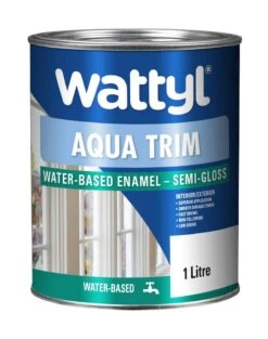 Wattyl Aqua Trim Semi Gloss White 1L