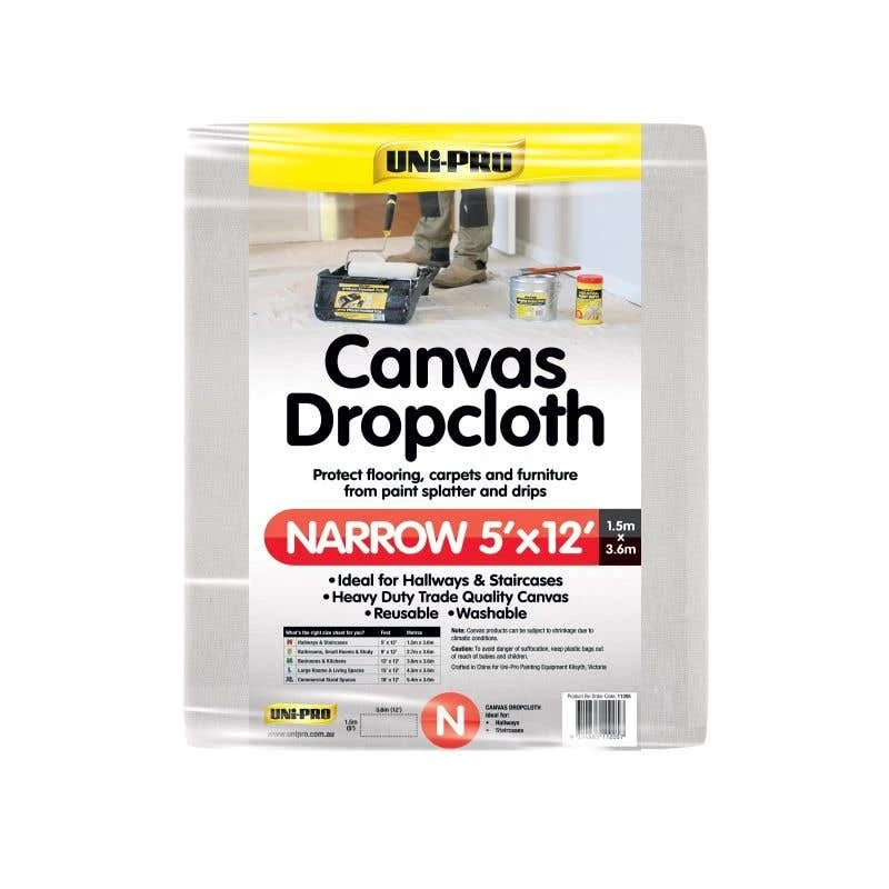 Uni-Pro Heavy Duty Canvas Dropcloth 3 Uni-Pro Heavy Duty Canvas Dropcloth